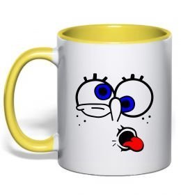 Чашка с цветной ручкой ГУБКА БОБ Чашка с цветной ручкой ГУБКА БОБ