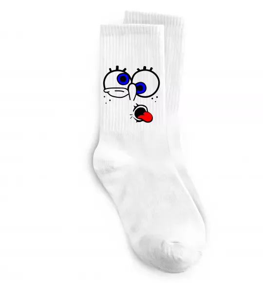 Носки ГУБКА БОБ Белый фото