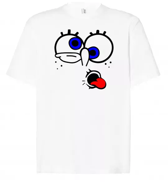 Футболка Оверсайз ГУБКА БОБ Белый фото