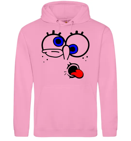 Мужская толстовка (худи) ГУБКА БОБ Розовый фото