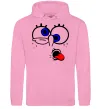 Мужская толстовка (худи) ГУБКА БОБ Розовый фото