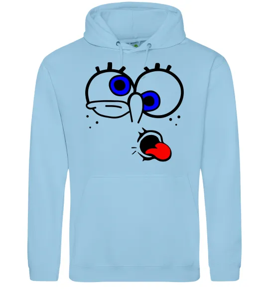 Мужская толстовка (худи) ГУБКА БОБ Голубой фото