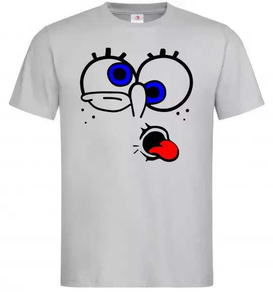 Мужская футболка ГУБКА БОБ Серый фото