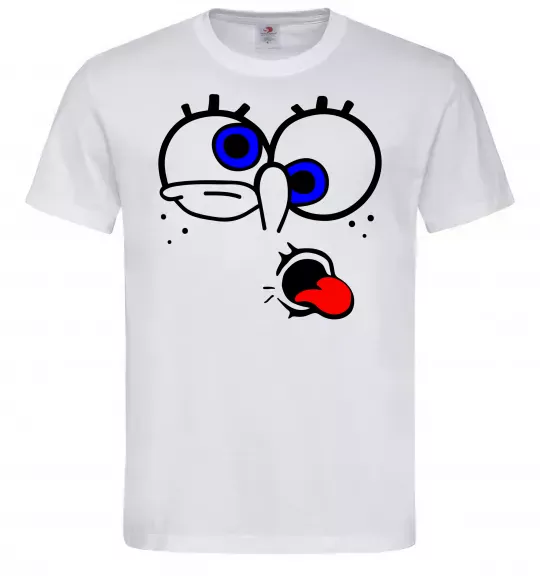 Мужская футболка ГУБКА БОБ Белый фото