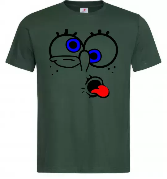 Мужская футболка ГУБКА БОБ Темно-зеленый фото