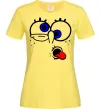 Женская футболка ГУБКА БОБ Лимонный фото