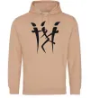 Мужская толстовка (худи) IEROGLIF Песочный фото