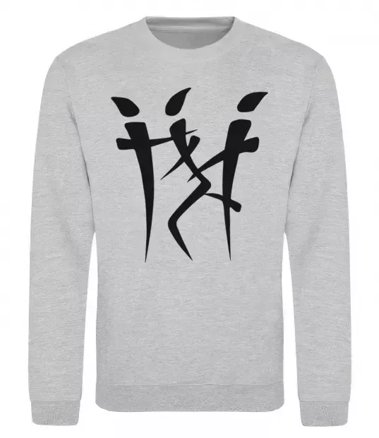 Світшот IEROGLIF Сірий меланж фото