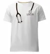 Мужская премиум футболка LOVE DR. Белый фото