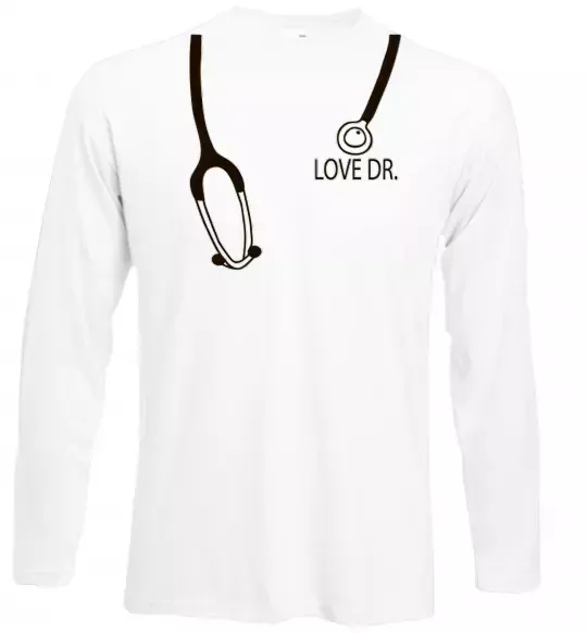 Лонгслив LOVE DR. Белый фото