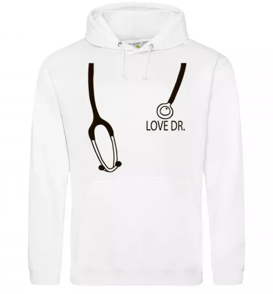 Жіноча толстовка (худі) LOVE DR. Білий фото