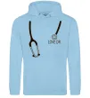 Женская толстовка (худи) LOVE DR. Голубой фото