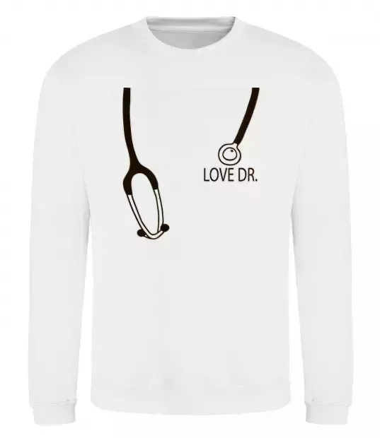 Свитшот LOVE DR. Белый фото