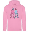 Мужская толстовка (худи) PASTEL RABBITS Розовый фото