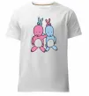 Мужская премиум футболка PASTEL RABBITS Белый фото