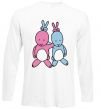 Лонгслив PASTEL RABBITS Белый фото