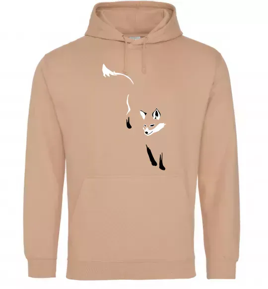 Чоловіча толстовка (худі) Лисиця Пісочний фото