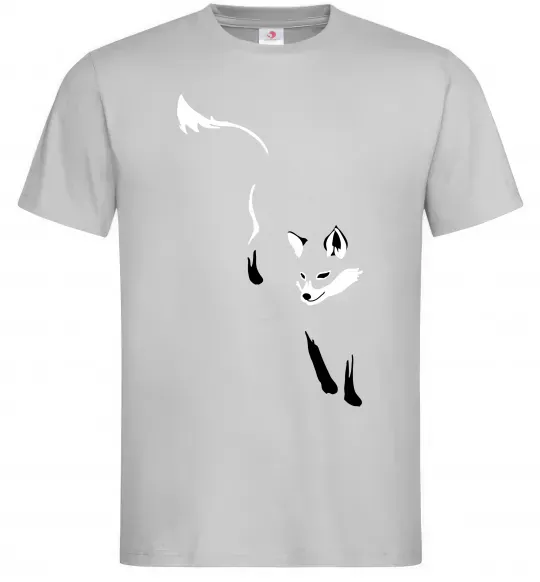 Мужская футболка Лисиця Серый фото