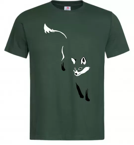 Мужская футболка Лисиця Темно-зеленый фото