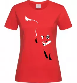 Женская футболка Лисиця Красный фото