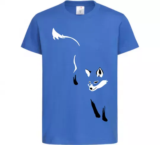 Дитяча футболка Лисиця Яскраво-синій фото