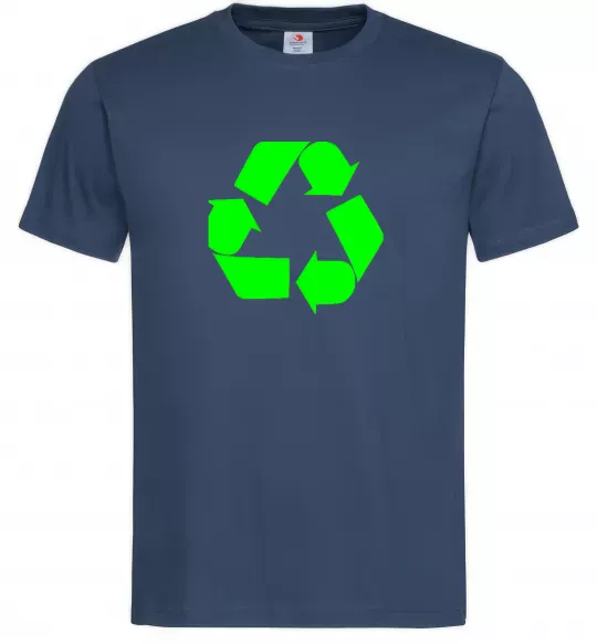 Мужская футболка RECYCLING Eco brand Темно-синий фото