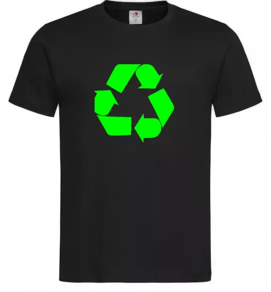 Мужская футболка RECYCLING Eco brand Черный фото