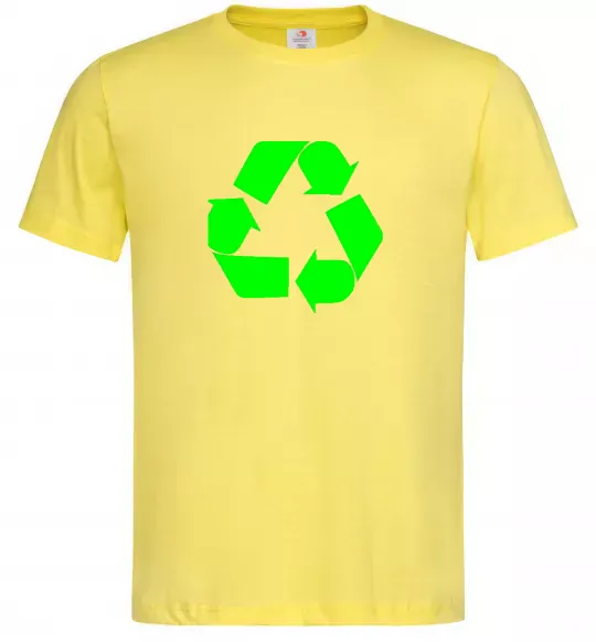 Мужская футболка RECYCLING Eco brand Лимонный фото