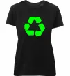 Женская премиум футболка RECYCLING Eco brand Черный фото