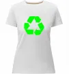Женская премиум футболка RECYCLING Eco brand Белый фото