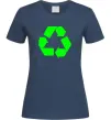 Жіноча футболка RECYCLING Eco brand Темно-синій фото