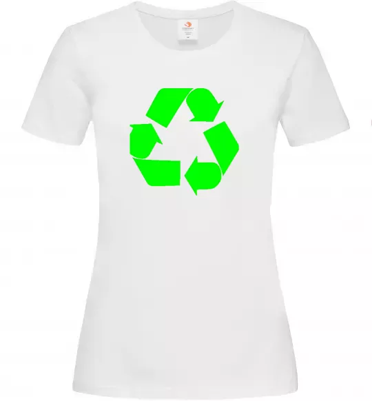 Жіноча футболка RECYCLING Eco brand Білий фото