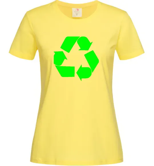 Жіноча футболка RECYCLING Eco brand Лимонний фото