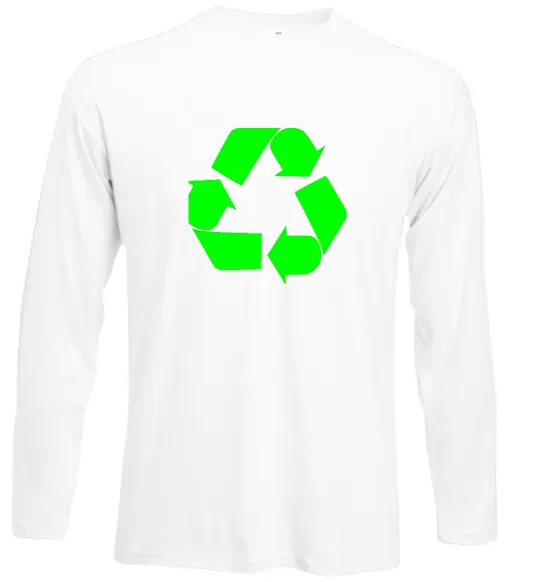 Лонгслів RECYCLING Eco brand Білий фото