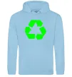 Чоловіча толстовка (худі) RECYCLING Eco brand Блакитний фото