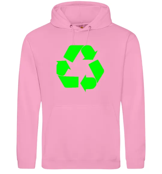 Жіноча толстовка (худі) RECYCLING Eco brand Рожевий фото