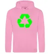 Жіноча толстовка (худі) RECYCLING Eco brand Рожевий фото