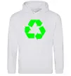 Женская толстовка (худи) RECYCLING Eco brand Серый меланж Женская толстовка (худи) RECYCLING Eco brand Серый меланж фото