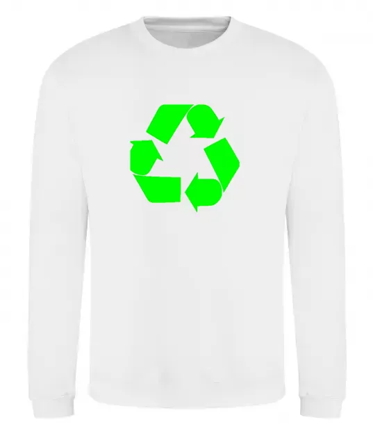 Свитшот RECYCLING Eco brand Белый фото