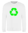 Свитшот RECYCLING Eco brand Белый Свитшот RECYCLING Eco brand Белый фото