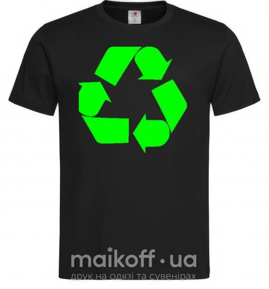 Чоловіча футболка RECYCLING Eco brand Чорний фото
