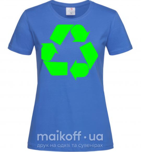 Жіноча футболка RECYCLING Eco brand Яскраво-синій фото