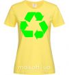Женская футболка RECYCLING Eco brand Лимонный фото