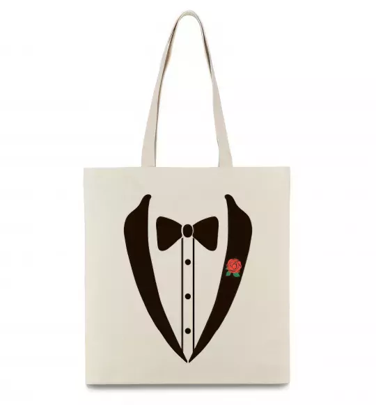 Эко-сумка TIE ROSE Бежевый фото