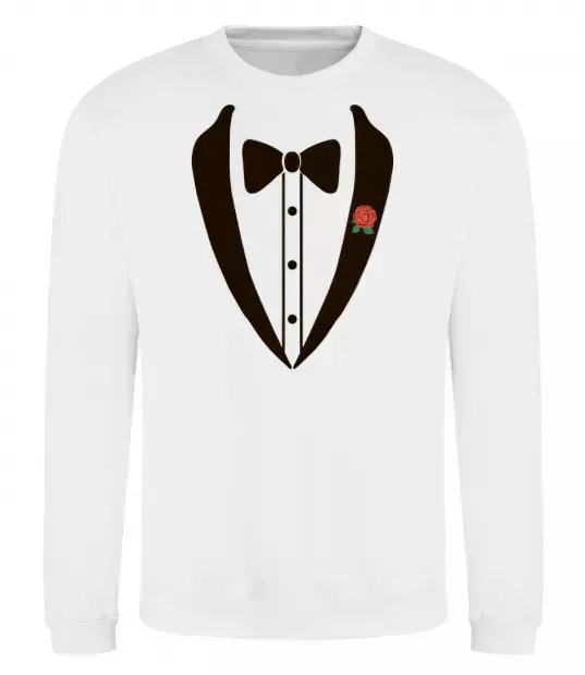 Світшот TIE ROSE Білий фото