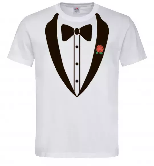 Чоловіча футболка TIE ROSE Білий фото
