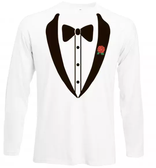 Лонгслив TIE ROSE Белый фото