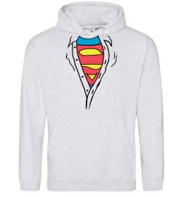 Мужская толстовка (худи) Супермен в рубашці Мужская толстовка (худи) Супермен в рубашці
