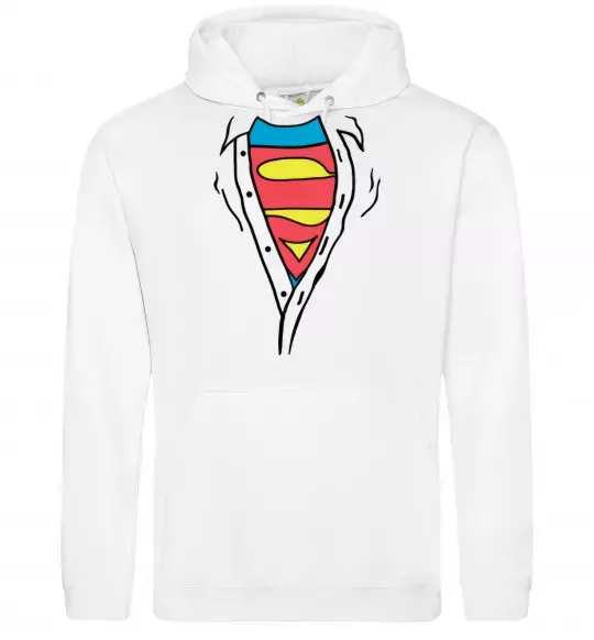 Женская толстовка (худи) Супермен в рубашці Белый фото