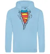 Жіноча толстовка (худі) Супермен в рубашці Блакитний фото